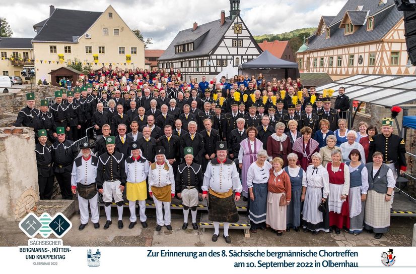 Rückblick: 8. Sächsisches bergmännisches Chortreffen am 10. September 2022 in Olbernhau.