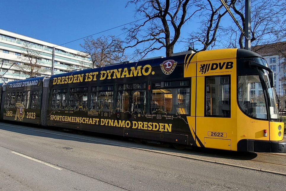 Das ist die "NEUE" in den Farben der SG Dynamo Dresden.