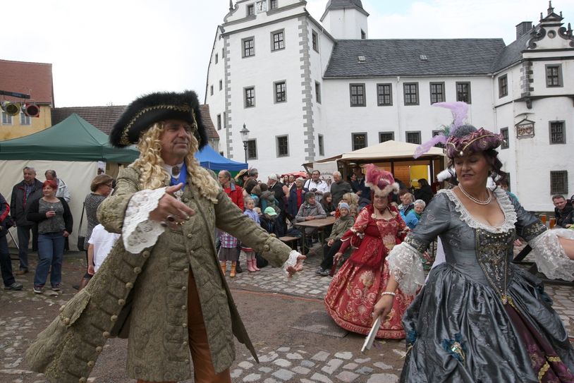 Ritterkämpfe und altes Handwerk gibt es am Wochenende reichlich in Lauenstein zu sehen. Foto: D. Förster