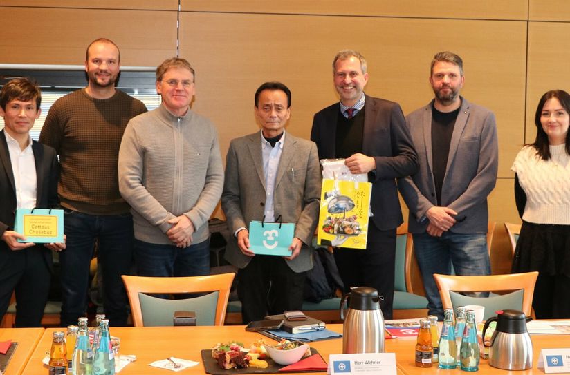 V.l.: Marcus Wehner, Sebastian Grothe, Lutz Wegener, Hiroyuki Hirakawa, OB Tobias Schick, Kay Havenstein, Aleksandra Zimolag