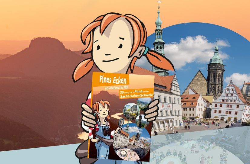 Da ist er: Pines erster Kinderreiseführer, der Kids auf Entdeckungsreise durch die Region nimmt.