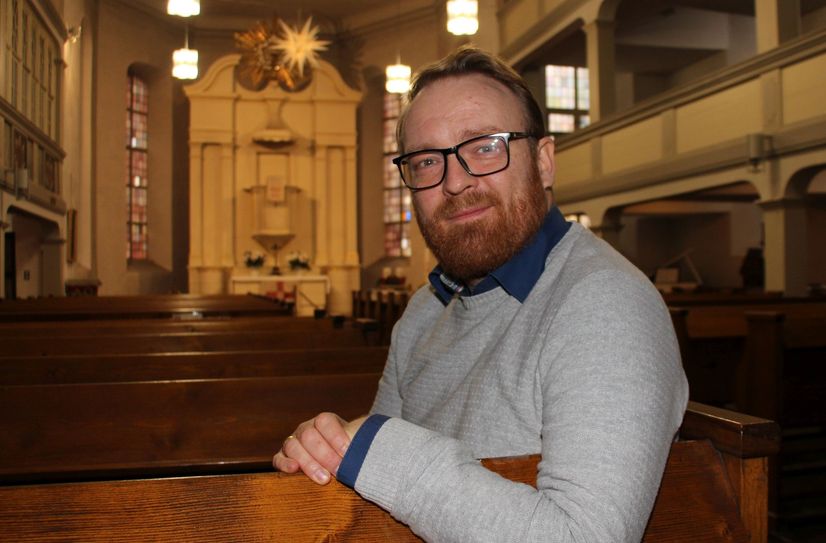 Pfarrer Karl Naumann aus der Evangelischen Kirchengemeinde Ruhland.