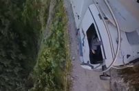 Blick von oben.... über den Abhang!
