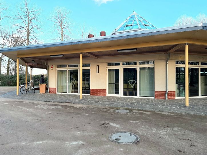 Das Restaurant »Rosenflair« im Forster Rosengarten.