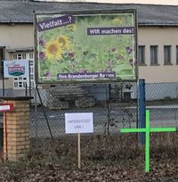 Die Aufforderung zur Unterstützung der Landwirte aus der Bevölkerung.
