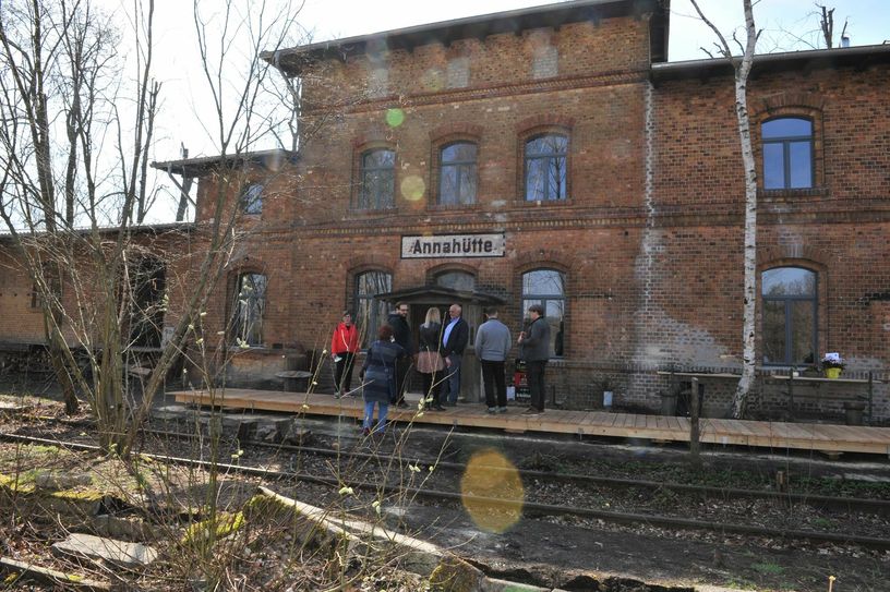 Der alte Bahnhof in Annahütte... Foto: Peter Aswendt