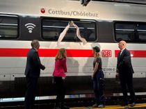 Rollender Botschafter für die Region: ICE 4 auf den Namen »Cottbus/Chosebuz« getauft