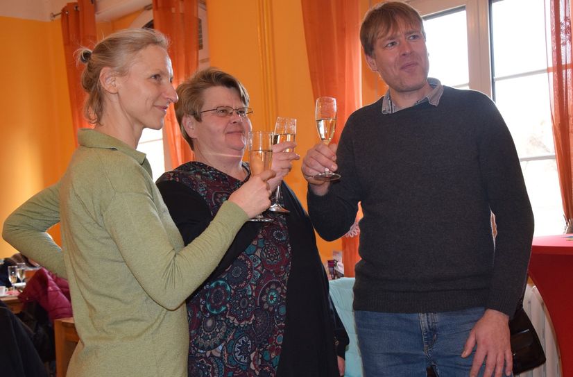 Lysann Doltze, Silvana Fey und Björn Jabs (v.l.) organisieren das Gestalter-Projekt.