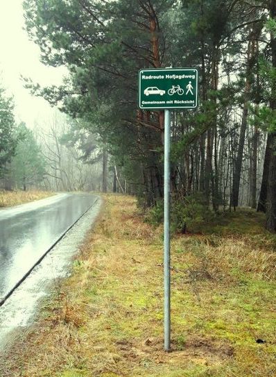 Schild vor Ort. Quelle: Landkreis Dahme-Spreewald