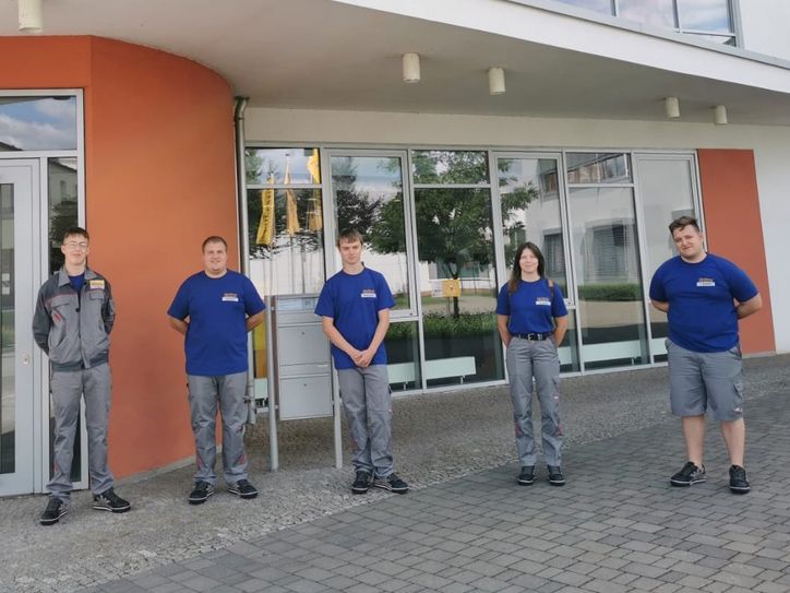 Die neuen Auszubildenden bei Kjellberg. Foto: PR