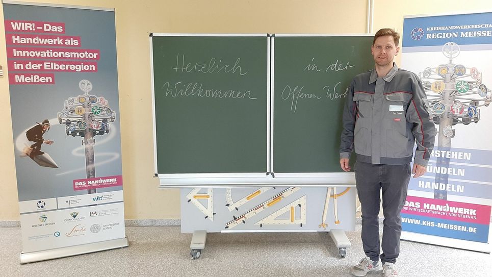 Das große Werkstattgebäude an der Langen Straße ist perfekt für das Projekt »Offene Werkstatt« geeignet.   Ansprechpartner Stephan Franck freut sich auf neugierige Schüler. Foto: Farrar