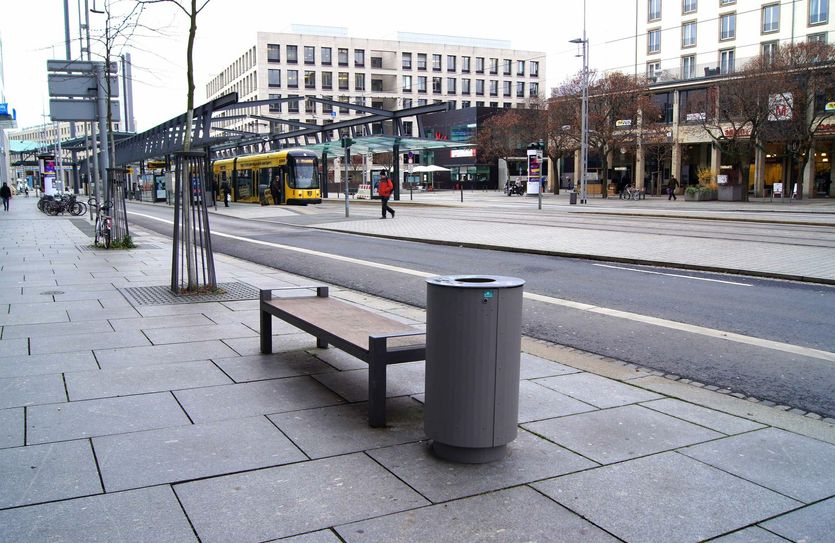 Der neue (größere) Papierkob vom Typ "Madrid". Foto: Stadt