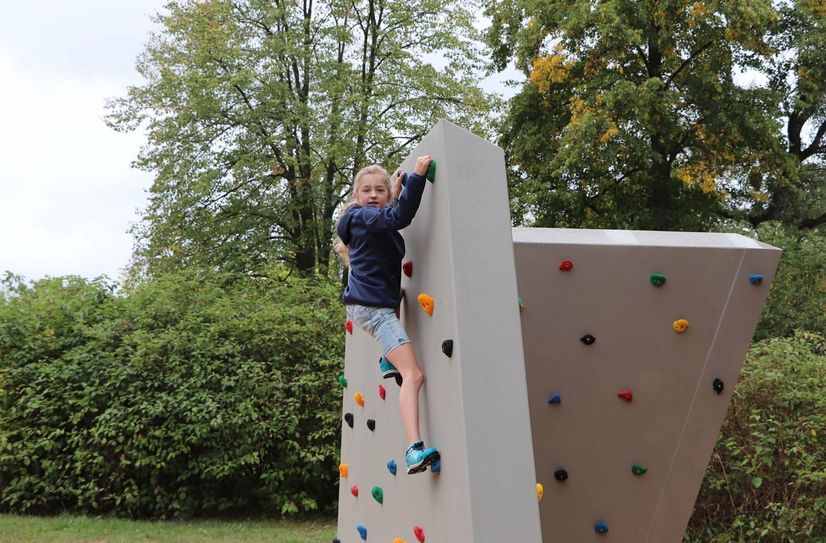 Die neue Boulderwand wurde am 22. August freigegeben.