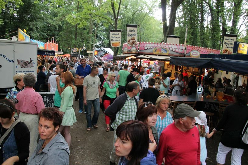 Viel los war beim 60. Peitzer Fischerfest vom 9. bis 12. August. Das Programm stellte die Agentur Coex zusammen. Foto: jho