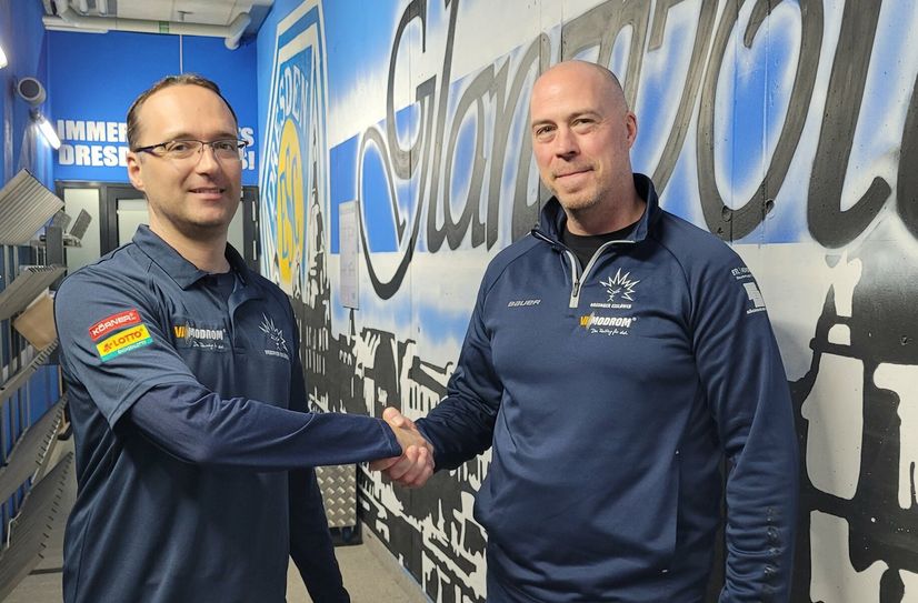 Sportdirektor Matthias Roos (li.) und Cheftrainer Corey Neilson