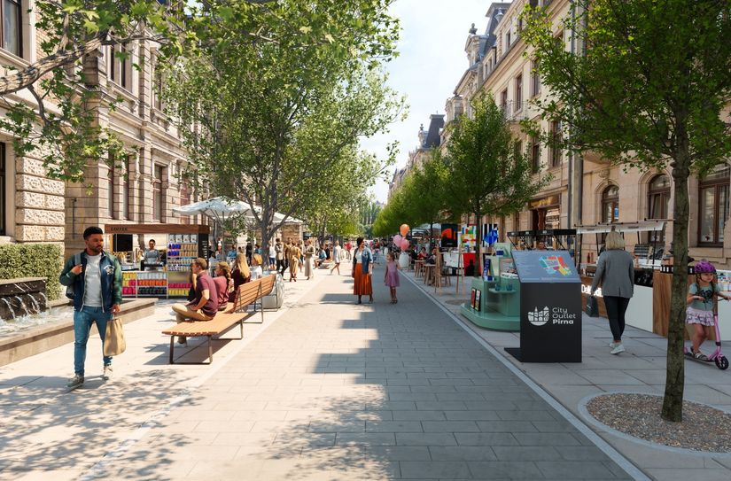 Die Gartenstraße könnte beim Projekt »Outlet-City« zum Einkaufsboulevard werden.