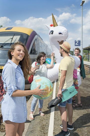 Mit der Seenlandbahn gehts jetzt ab ins Lausitzer Seenland. Tourismusverband Lausitzer Seenland e.V., Nada Quenzel