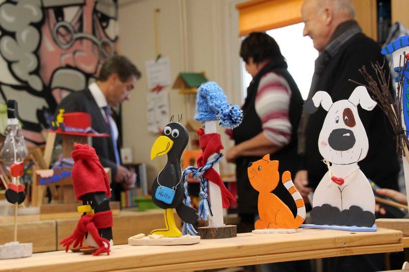 Die verschiedenen Räume wie hier die Werkstatt sind für über 200 Kinder zu klein. Foto: jho