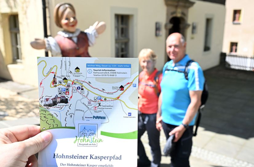 Der Kasperpfad führt auf einer vorgegebenen Route zu allen Sehenswürdigkeiten.