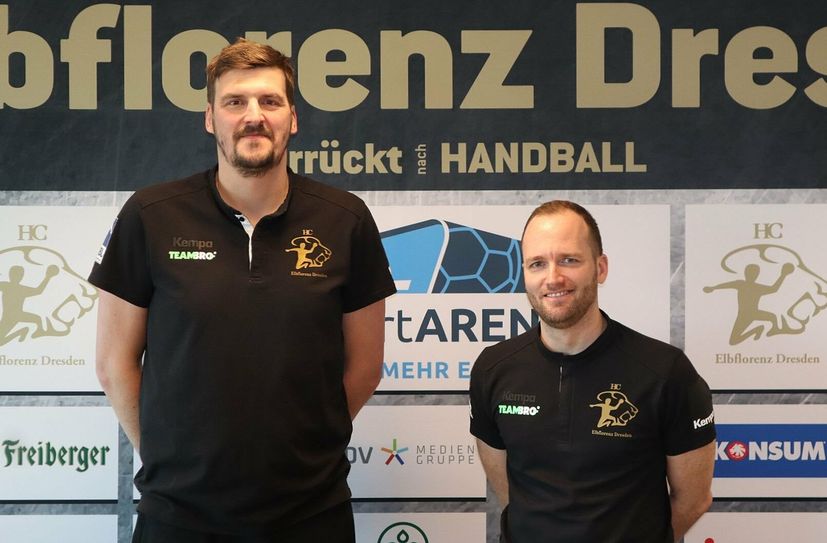 Aktueller Cheftrainer Rico Göde (li.) und neuer Cheftrainer André Haber.