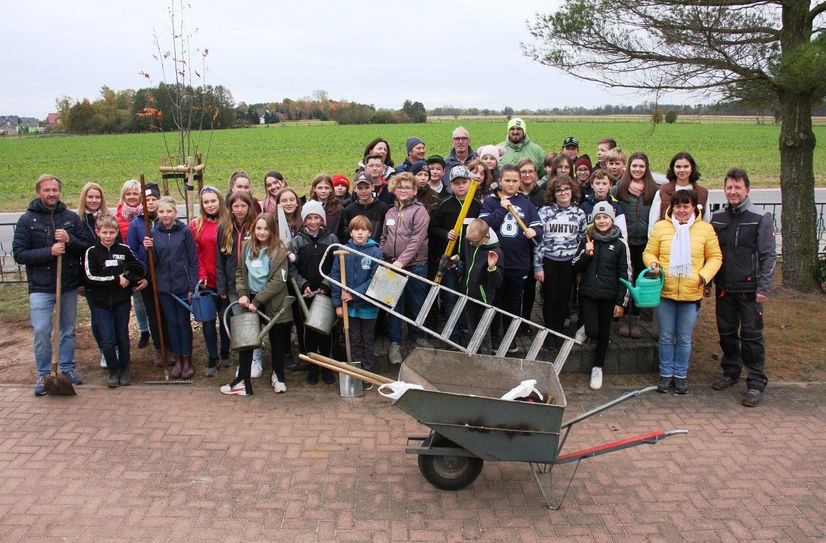 Klimagrüner Schulhof Grundschule Wahrenbrück. Quelle: Leuchtturm LOUISE