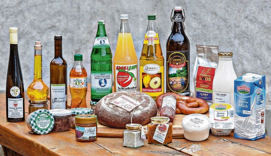 Regionale Produkte aus dem Landkreis Elbe-Elster. Foto: RWFG/Lars Reßler Fotografie