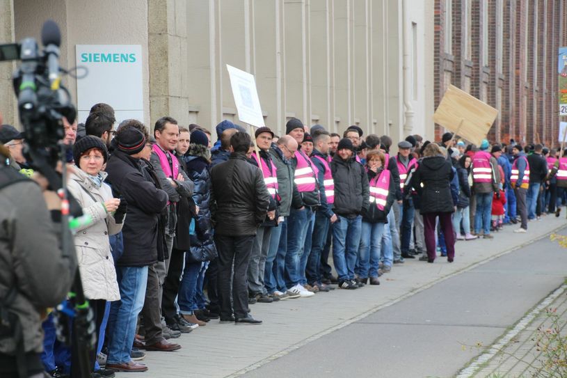…und in Richtung Siemens. Fotos: Keil