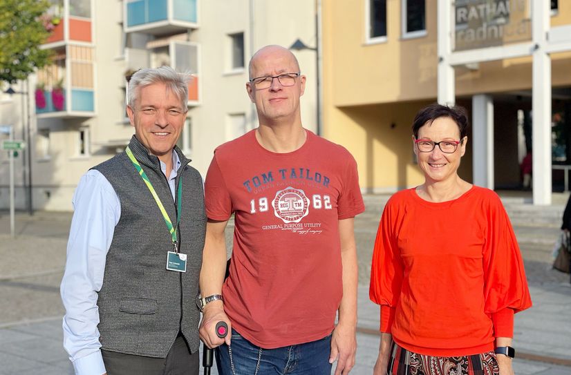 Erlebten den »S(ch)ichtwechsel«: ([v. l. n. r.): Peter Schneider, Bernd Spreewitz und Anja Rasch.