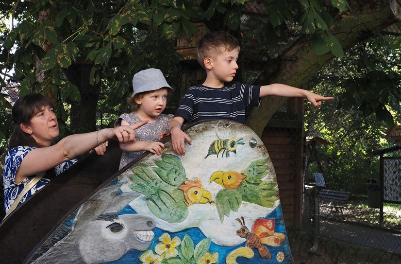 Auf Entdeckungstour im Tierpark Bischofswerda.