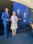 Von links nach rechts: Florian Oest MdB, Dr. Christiane Schenderlein, Patrick Schnieder, Octavian Ursu