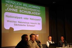 Die Bürgerinitiative Naturpark sowie die Nationalparkverwaltung saß mit je drei Vertretern im Präsidium. Die Moderation übernahm der ansässige Pfarrer Sebastian Kreß.