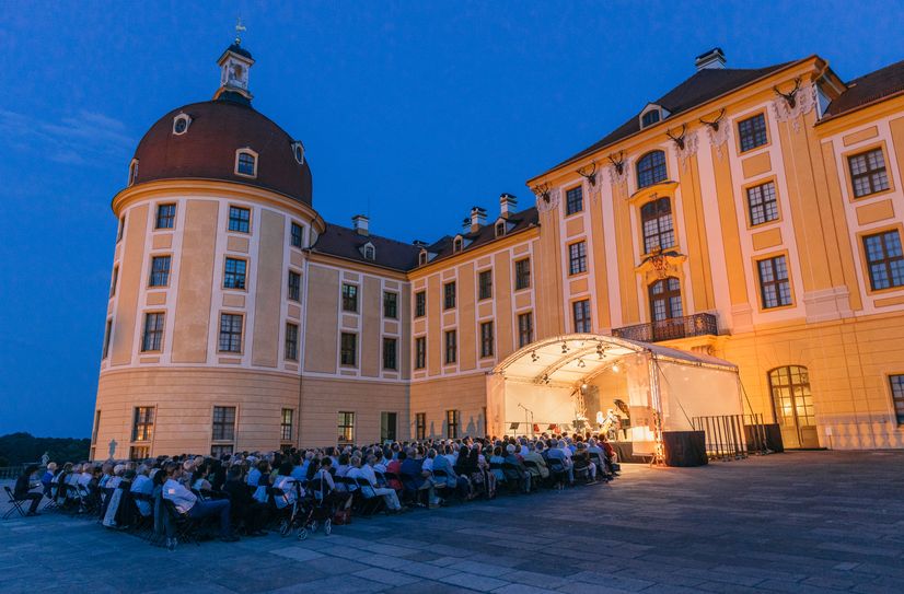 Festival-Konzert auf der Moritzburger Schlossterrasse in 2022.