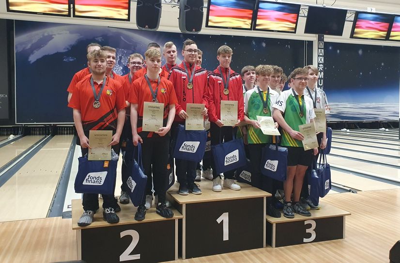 Im Teamwettbewerb holten sich die sächsischen Jungs den dritten Platz und damit die Bronzemedaille.