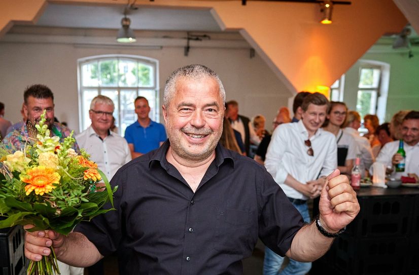 Michael Geisler gewann die Landratswahl im Landkreis Sächsische Schweiz-Osterzgebirge mit 54,4 Prozent der Wählerstimmen.