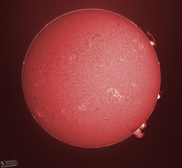 Mit einem Sonnenteleskop können Details sichtbar gemacht werden, die mit normalen Fernrohren nicht zu beobachten sind.