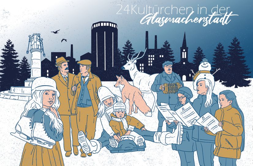 In Weißwasser öffnen sich im Dezember wieder 24 Kultürchen.