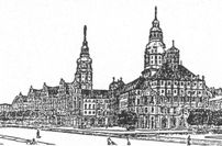 Alternativer historisierender Entwurf für den Bau des Neuen Rathauses.