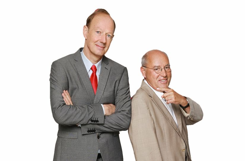 Martin Sonneborn und Gregor Gysi im "Kanzlerduell der Herzen".