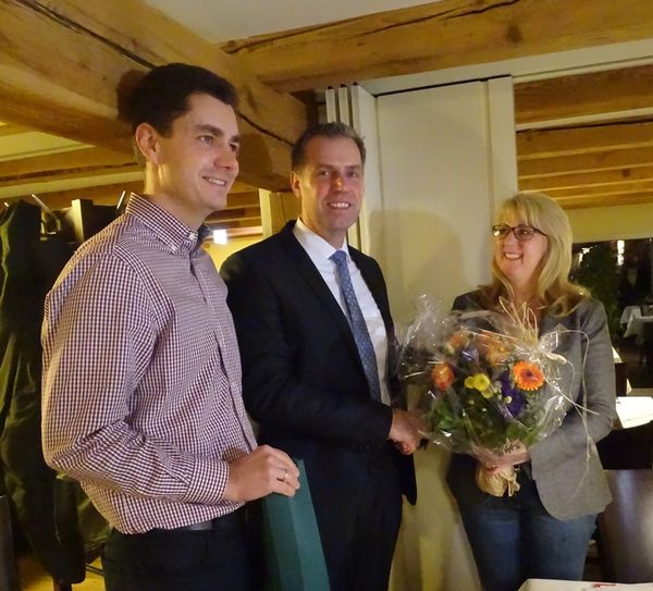 Kreisvorsitzender Raik Nowka, Helge Bayer, Judith Tscharn. Foto: CDU
