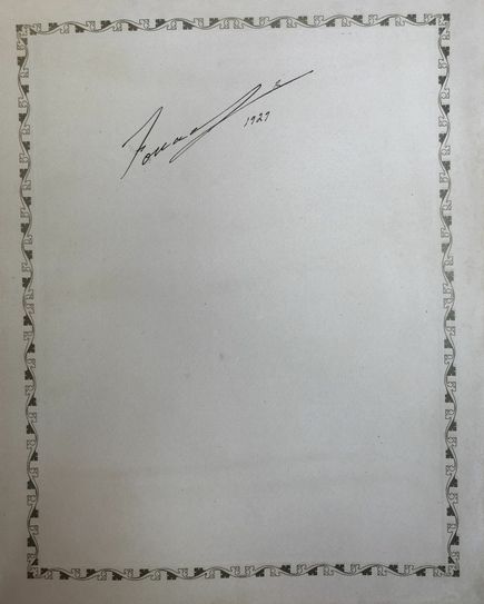 Namenszug des Königs Fuad I. von Ägypten im Goldenen Buch der Stadt Cottbus. Foto: Stadtarchiv Cottbus