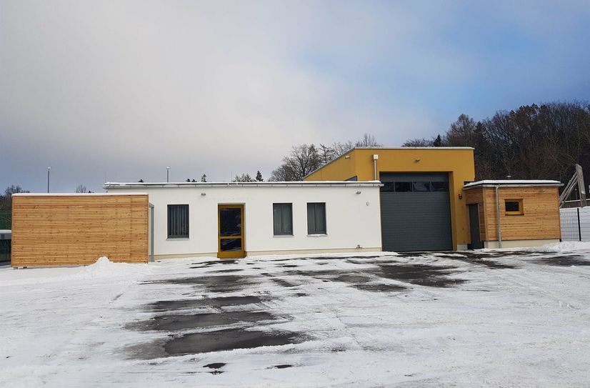 Die neue Rettungswache in Jonsdorf.