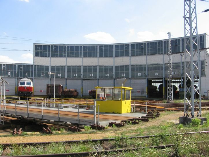 Die Eisenbahnwerkstattanlage in Senftenberg kann auf 100 Jahre zurückblicken. Foto: Patrick Ruhland