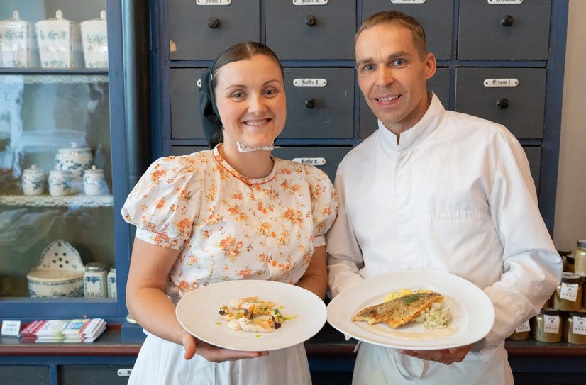 Auch Monika und Thomas Lukasch beteiligen sich mit ihrem Sorbischen Restaurant Wjelbik an den Senfwochen.