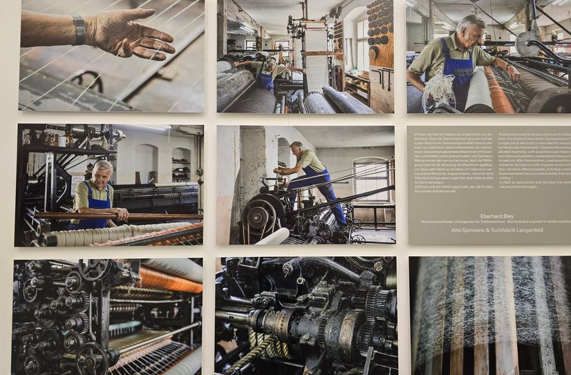 Eberhard Bley hat über 30 Jahre in der Spinnerei &amp; Tuchfabrik Lengenfeld alle Maschinen alleine am Laufen gehalten, jedes Ersatzteil zu Hause in seiner Werkstatt gefertigt.