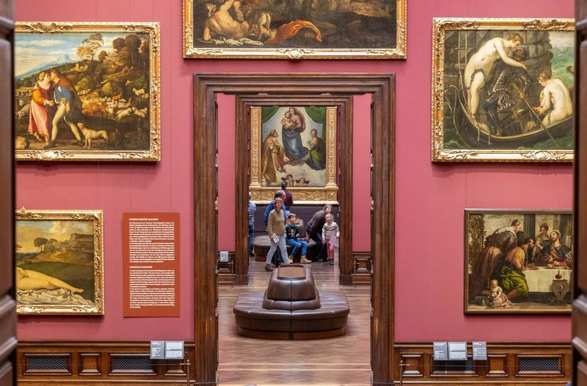 Gemäldegalerie Alte Meister im Dresdner Zwinger.