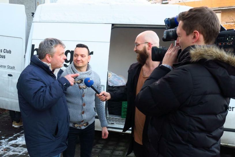 Die Radiomacher standen auch den Kollegen von LTV Rede und Antwort. Foto: jho