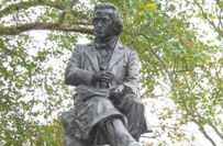 Denkmal von Ludwig Richter (Original Kircheisen Kopie 2013) auf der Brühlschen Terrasse.