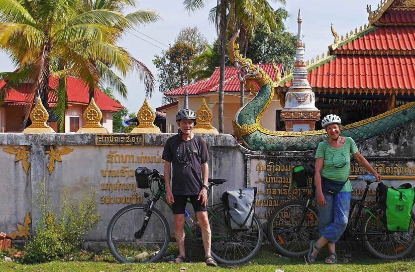 Mit dem Fahrrad durch Laos und Kambodscha.