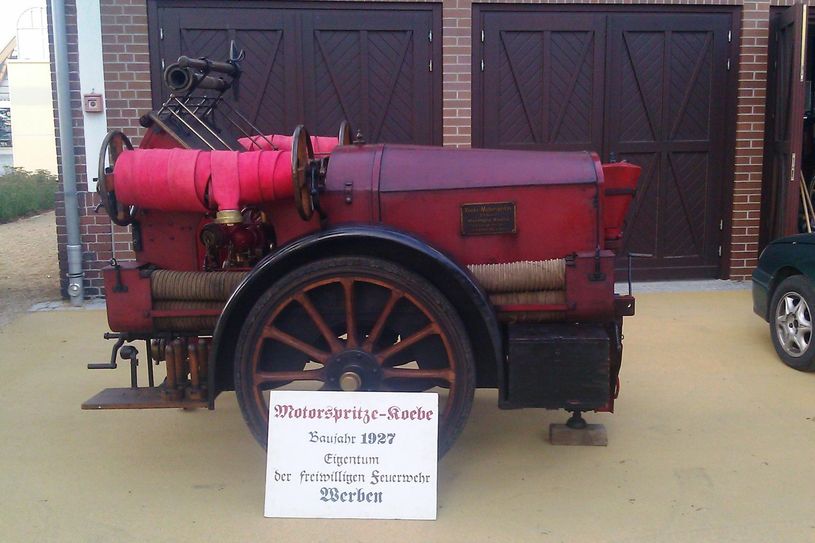 Werbener Feuerspritze aus dem Jahr 1927.