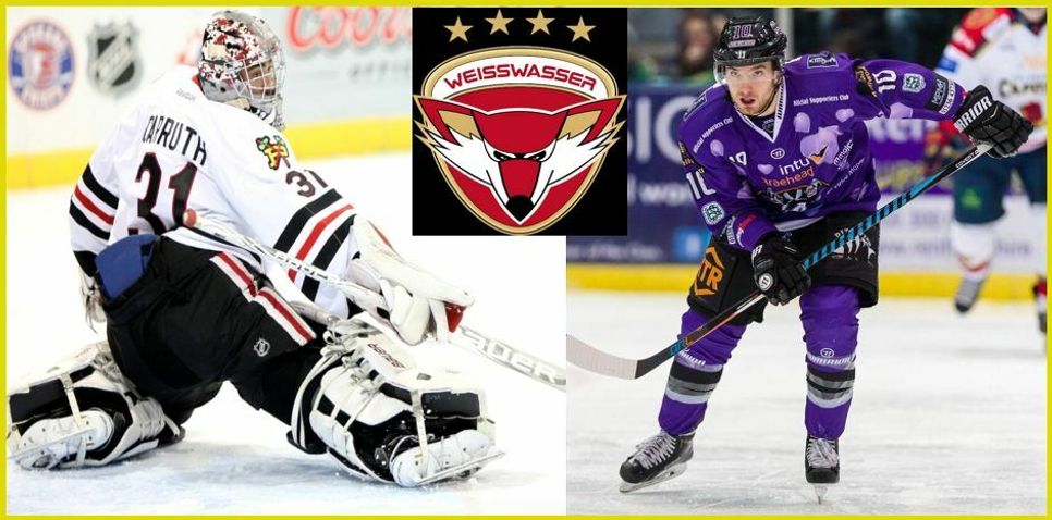 Mac Carruth (li.) und Mike Hammond (Fotos:  Archiv/Pisaca / Al Goold/Manchester Storm